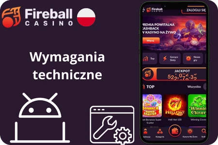 Fireball wymagania dla Android