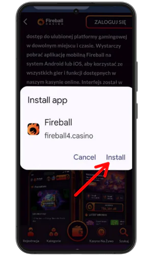 Zainstaluj Fireball